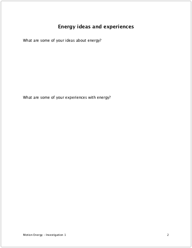 small image of Motion Student Notebook, page 2