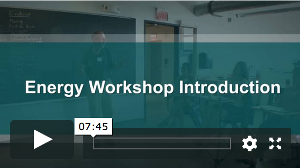 Energy Workshop Introduction